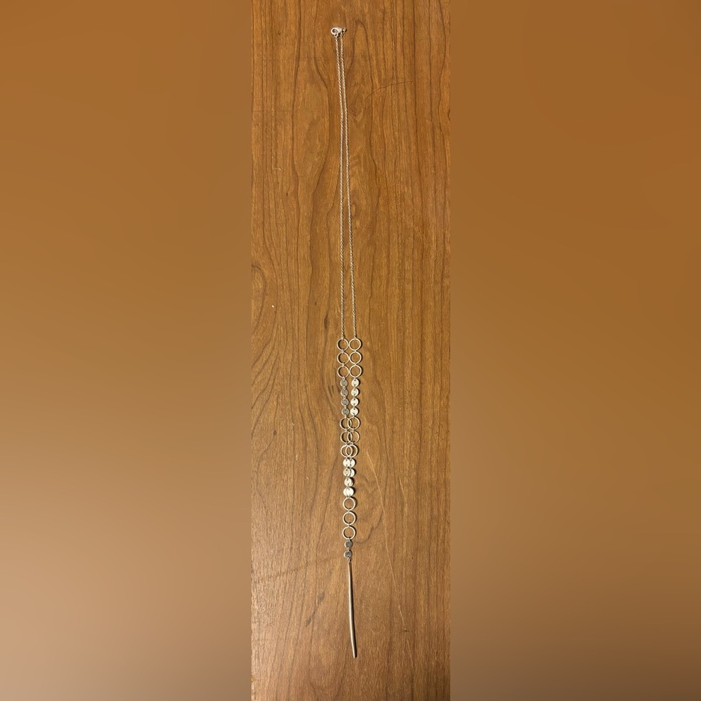 Sterling silver long necklace - brand new! - Picture 1 of 6